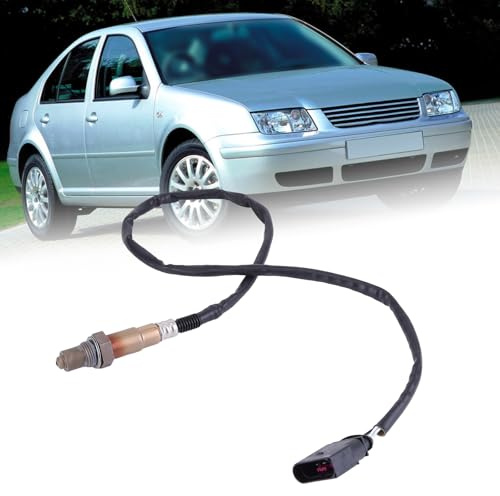 0258006257 Lambdasonde nach Kat für Golf 4 Bora 1J 1.4 16V 1.6 1.8T 2.0 Lambdasonde Diagnosesonde nach Katalysator 760mm Sauerstoffsensor Sauerstoff Sonde 0258006237 0258006255 0258006263