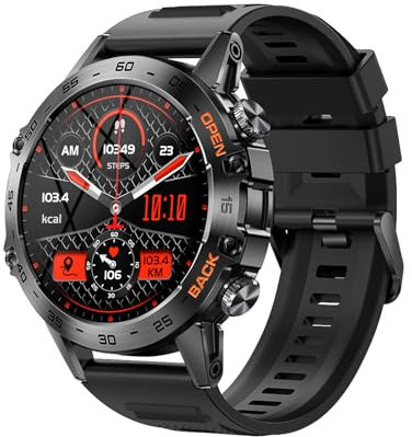 K52 Smart Bracelet Orologio sportivo da 1,39 pollici IPS FullTouch Screen Fitness Tracker IP67 Impermeabile BT Chiamata Ossigeno nel sangue/Sonno/Frequenza cardiaca/Monitoraggio della pressione