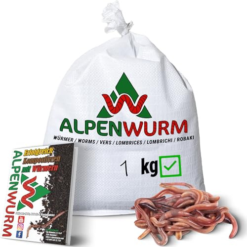 Alpenwurm 6 gusanos de compost de 1 kg (mín. 6000 unidades)
