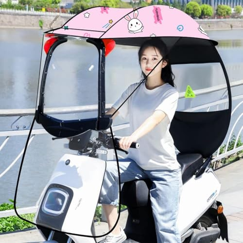 Universal Faltbare Überdachung für Elektrofahrräder, Motorräder und Mobilitätsroller - Sonnen-, Regen- und Windschutz - Leichte, strapazierfähige Abdeckung für den Außenbereich