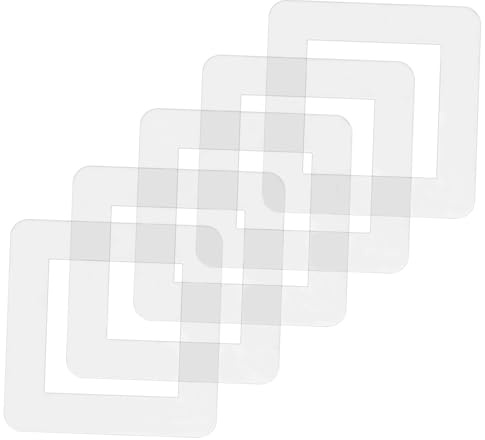 WHAMVOX 5 Stück-pack Steckdosenabdeckungen aus Acryl mit Effektivem Schutz und Einfacher Installation Dekorative Lichtschalter Wandabdeckung für Zuhause