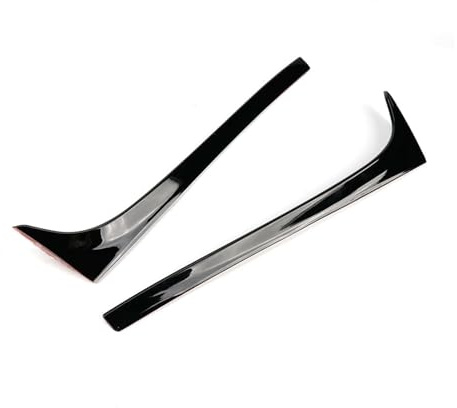 Faldones laterales con apariencia de fibra de carb Alerón lateral para ventana trasera de coche color negro brillante para Golf 7 MK7 2014 2015 2016 2017 2018