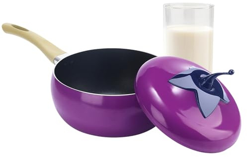 Huayeex Casserole avec couvercle – Marmite en forme de légumes et de fruits, cocotte de tomates avec couvercle | pour cuisinière à induction, plaques de cuisson, cuisson mijotante, frire, spaghetti