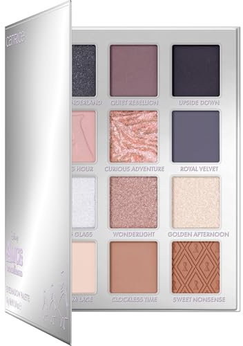Catrice Disney Alice in Wonderland Eyeshadow Palette fards à paupières, hautement pigmenté, chatoyant, intense en couleurs, scintillant (14g)
