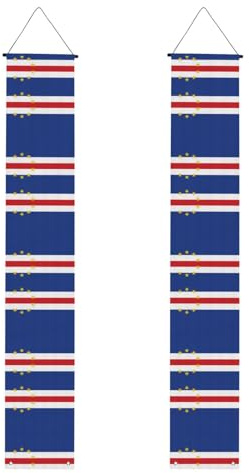 Decorative porch banners Flag of Cape Verde Prints party decorations durable for graduation ceremonies celebrations porches