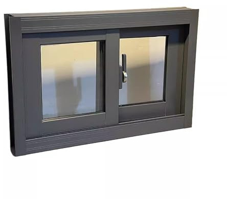 Fenêtres Coulissantes Horizontales, Fenêtres For Maisons Mobiles, En Alliage D'aluminium, Avec Moustiquaires Et Verre Trempé, Adaptées Aux Sous-sols, Salles De Bains(15.7x23.6in)