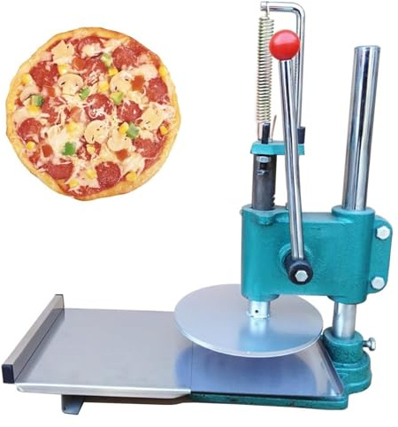 Máquina Prensadora De Masa Para Pizza, Prensa manual ajustable for masa de pizza, ideal for hacer empanadas, pastel de carne y pizza.(14cm)
