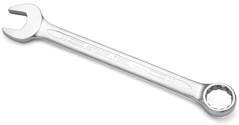 Jetech 32mm Combination Wrench - Industrial Grade, Chrome Vanadium Steel, Sand Blasted Finish, Precision-Machined 12-Point Opening, Off-Corners Design, 15-Degree Offset