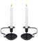 Portacandele, Candelabro Vintage Porta Candele Con Maniglia Conico in Ferro Battuto Candeliere 2 Pezzi, Decorazione Candeliere da Tavolo e Esterno per Matrimonio Halloween Festa Muro Casa Giardino