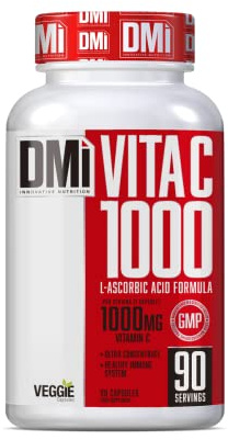 DMI VITA C 1000mg 90 cap - VITAMINA C Refuerza el Sistema Inmunológico - CápsulaVegetales