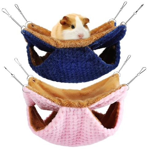 POPETPOP 2 Stück Rattenhängematte Weiche Meerschweinchen-Hängematte Zum Aufhängen Chinchilla-Hängematte Frettchen-Hängematte Für Käfig Frettchen-Hängematte Für Meerschweinchen-Versteck