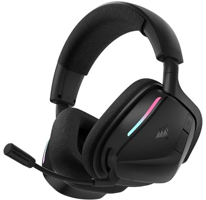 Corsair VOID v2 Wireless Gaming Headset with Bluetooth for PC, PS5, PS4, Switch, Mobile – Dolby Atmos, 70 Hr Battery, Dual Wireless, Lightweight, Fast Charging – Carbon