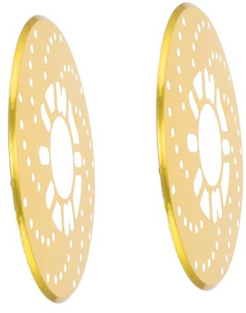 Amosfun Copertura Decorativa per Disco Lega Alluminio 2 Pezzi Adatta per Diverse Condizioni Guida Migliora l'Aspetto del Veicolo