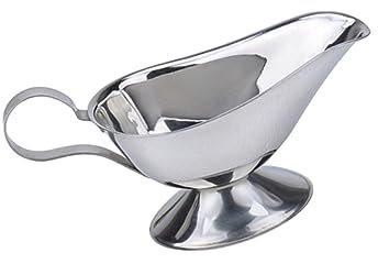HEALEEP Salsera De Acero Inoxidable De 5 Onzas Plato Para Salsa Material De Acero Inoxidable Vertedor Fácil De Usar Adecuado Para Restaurantes y Cocinas Recipientes De Condimentos
