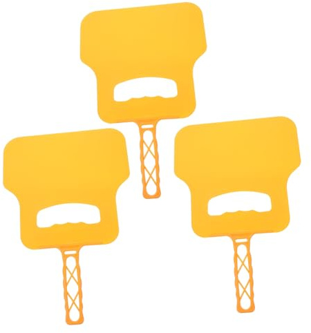 WEKADRIN Ventilatore Per Barbecue Manuale in Plastica Set Da 3 Pezzi Per Grigliate All'aperto Ventilatore Di Supporto Alla Fiamma Leggero e Portatile, Accessorio Comodo Per Barbecue Gas e Legna