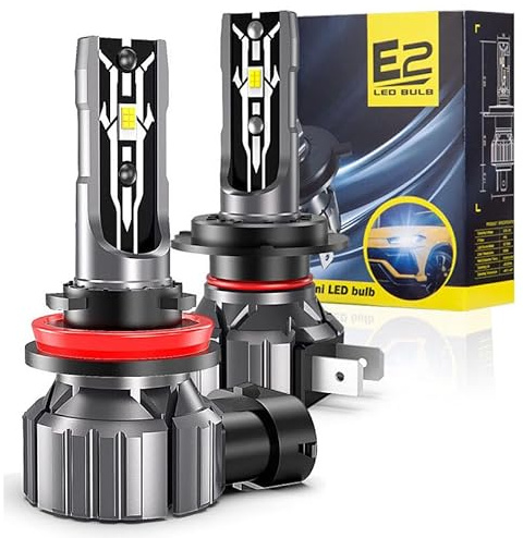 YONGYAO 2 Stück 30.000LM E2 Canbus Scheinwerfer H4 H7 H11 Auto Nebellicht Birnen DC9-18V- H11