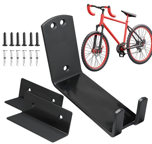 Porte-Vélos pour Mur de Garage, Étagère D'Exposition De Pédales, Fixation Murale pour Vélo, Idéal pour Le VTT, Les Scooters, la Maison, l'Extérieur, l'Intérieur et l'Appartement