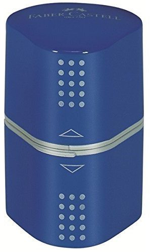 Faber-Castell Bleistiftspitzer Grip, Blau, Kunststoff, Manual