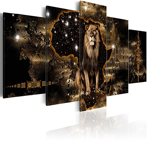 Cuadros B&D XXL - Cuadro de cristal acrílico 100x50 cm Impresión de 5 Piezas Pintura sobre Vidrio Imagen Gráfica Decoracion de Pared g-A-0011-k-o