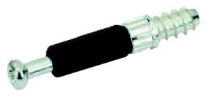 Hettich Einschraubdübel Twister DU 232 T, 100 Stück I 30 mm I blank I schwarz I Direktgewinde