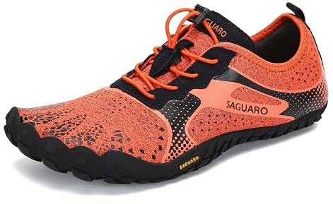 SAGUARO Scarpe Barefoot Uomo Donna, Scarpe Minimaliste A Piedi Nudi per Trail Running Trekking Palestra, Punta Ampia e Suola Piatta