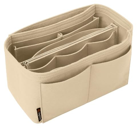 OMYSTYLE HO-parent-04 Purse Organizer Insert, Beige, L