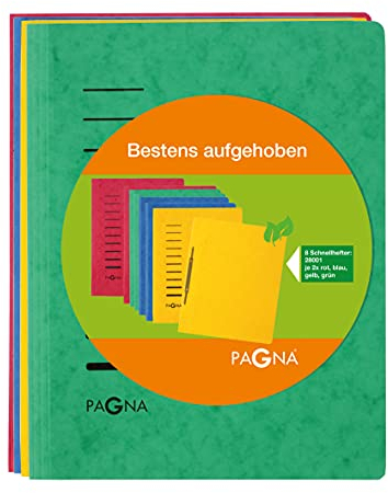 PAGNA 44028-00 Set Schnellhefter A4 sortiert, 8 Stück
