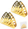 Porte Serviettes,2 Pièces Porte Serviettes en Papier, Triangle en Acier Inoxydable, pour Comptoirs de Cuisine, Tables à Manger, Or