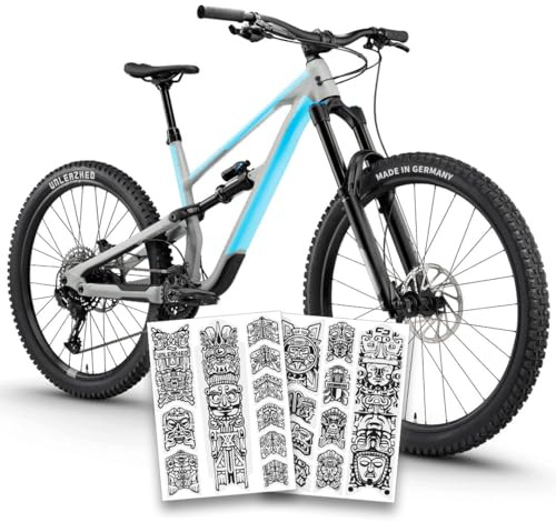 unleazhed Bike Protection BP01 L Frame Edition Serfaus Fiss Ladis Black MATT | Pellicola protettiva per telaio per mountain bike | Made in Germany | Set di 19 pezzi