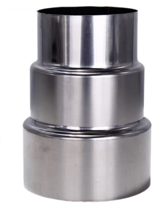 SPORTARC Ø 100 mm/Ø 70 mm Edelstahl Rauchschutz-Reduzierstück / Rohrverbinder Kaminadapter Ofenrohr