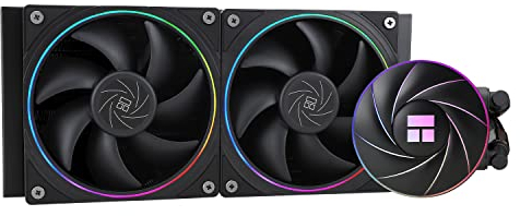 Thermalright Aqua Elite 240 ARGB V2 - Enfriador de agua para CPU (240 Aio, ventilador PWM de 2 x 120 mm, rodamientos S-FDB, efecto de apertura fina, para AMD/AM4/AM5, Intel LGA1150/1151/1200/2011/1700