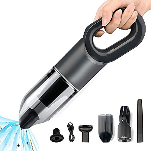 TUKRKRS Hand Held Vacuuming Cordless Portable Handheld Car Vacuum Cleaner Car Cleaning Supplies Mini Wireless Wet And Dry Hurricane Suction Car And Household Handheld Vacuum Cleaner