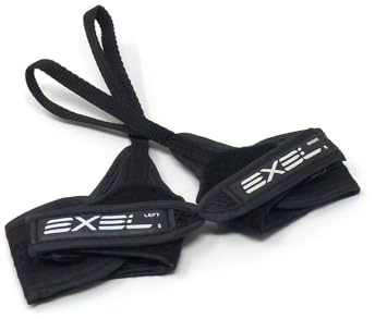 Exel Original Handschlaufen für Nordic Walking Stöcke Evolution (1 Paar) schwarz, Ersatzschlaufen mit Keilbefestigung – Nicht kompatibel mit QLS oder ALIS Klick-System