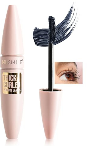 Mascara Grau-Schwarz Wasserfest für Volumen und Länge, Langlebige Wischfest | Wimperntusche Extra Lange Wimpern und Definition, Fiber Eye Lashes Tubing Mascara Make Up für ältere Frauen, Ohne Klümpchen