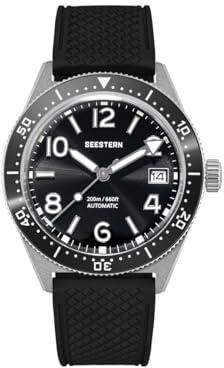 FTEOXLC Seestern Sugess NH35A Taucheruhr für Herren, automatische mechanische Armbanduhren, 20 ATM, wasserdicht, BGW9, leuchtend, S434-2