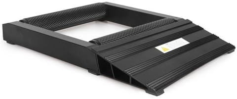 Cavalletto Alzamoto Supporto per pneumatici per moto in alluminio portatile, per catene, ruote, pulizia e lubrificazione, con rulli resistenti, rampa di sollevamento Cavalletto Moto Accessori(Black)
