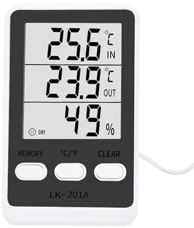 Kylskåpstermometer - hygrometer för inomhus akvarium | digital hygrometer för vinkylare frys stormarknad akvarium köksapparater