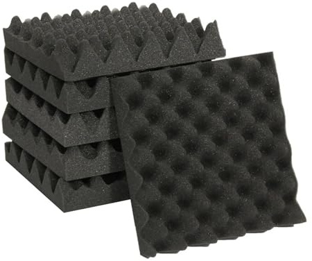 25X25X5CM Ljudisoleringsskum Studio Egg Crate Akustisk behandling Kilprofil