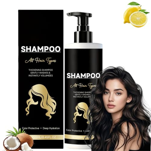 Hair Growth Bio/tin Shampoo for Men & Women, Anti Hair Loss Treatment with Pep/tide & Rose/mary, Volumizing & Moisturizing Shampoo for Thinning & Damaged Hair, 2-in-1 Hair Hydrating Solution