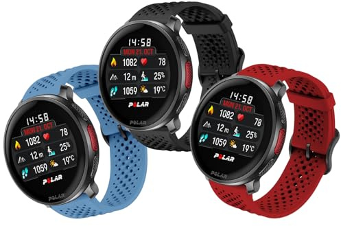 OUTPUTBT Silikon Armband 22mm für Polar Grit X Pro/Grit X/X2 Pro, Vantage M/M2/M3, Atmungsaktiv Sport Uhrenarmbänder für Polar Vantage V2/V3 Ersatzarmband für Damen Herren