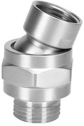 Cabezal de ducha articulado, adaptador de cabezal de ducha, adaptador de ducha de mano 360 grados, latón G1/2