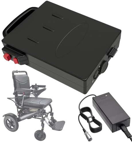 ZXLLAFT Replacement Battery 24V 10Ah 8Ah 14Ah Lithium Battery 12Ah Replacement Batteries 24V Electric Wheelchair Batteries for 150W - 350W Motor with Charger without Outer Case,24V12Ah