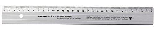 Rumold 639/30 Schneide-Lineale 30cm silber Aluminium