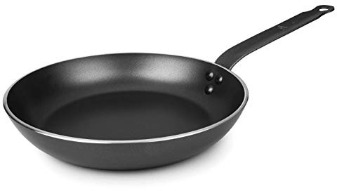 LACOR 23636 - Padella Robusto Alluminio Antiaderente 36 cm - Nero | Rivestimento antiaderente privo di PFOA; distribuzione ottima del calore per una cottura omogenea senza fatica
