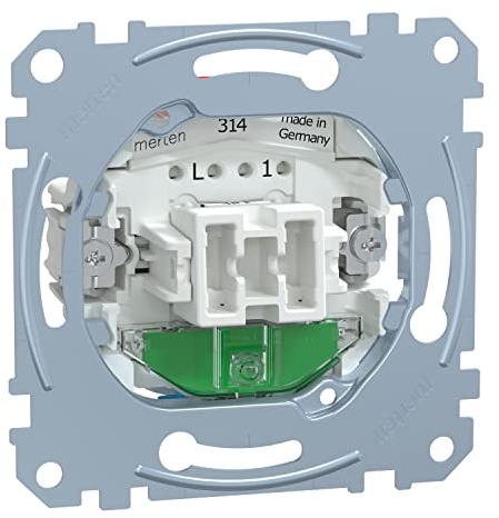 Schneider Electric Merten Ausschalter-, Wechselschalter-, Kontrollschalter-Einsatz, Unterputz, Steckklemmen, Artikelnummer MEG3106-0000