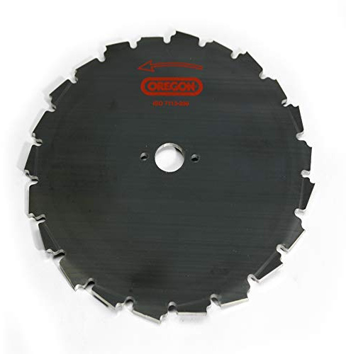 Oregon Disco per Decespugliatore con Foro Centrale da 20 mm, Adatto a Tagliare Vegetazione Spessa e Legnosa, Professionale e Resistente, Lama di Tipo EIA per Tagliaerba da 30 cc e oltre, 225 mm