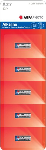 AgfaPhoto – Piles Alcaline 27 A (27 A MN27) 12 V Lot de 5