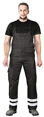 Arbeitslatzhose Reflectors Overalls Black and Grey Size 48–62