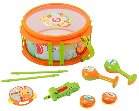 Fisher-Price KFP2136 Licensing Musical Band Drum Set, Mehrfarbig