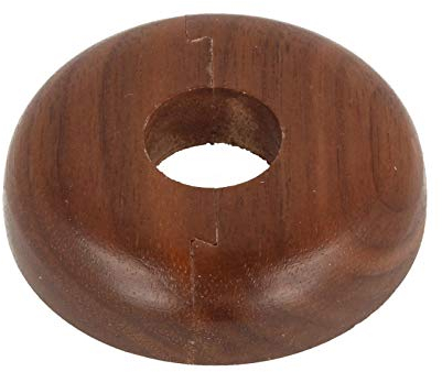 Stedo Echtholz-Einzelrosette - Nussbaum - Loch: 15 mm x Aussen: 50 mm